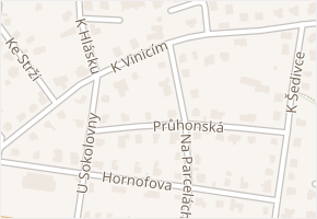 K vinicím v obci Praha - mapa ulice