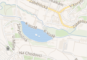 K vodě v obci Praha - mapa ulice