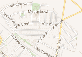 K vrbě v obci Praha - mapa ulice