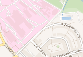 K Zelené louce v obci Praha - mapa ulice