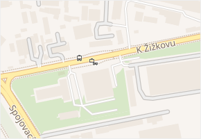 K Žižkovu v obci Praha - mapa ulice