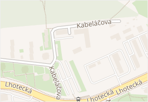 Kabeláčova v obci Praha - mapa ulice