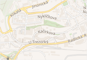 Kačírkova v obci Praha - mapa ulice