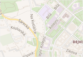 Kadeřávkovská v obci Praha - mapa ulice