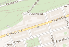 Kališnická v obci Praha - mapa ulice