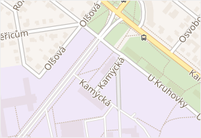 Kamýcká v obci Praha - mapa ulice