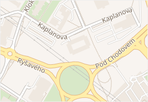Kaplanova v obci Praha - mapa ulice