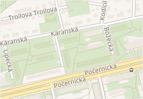 Káranská v obci Praha - mapa ulice