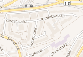 Kardašovská v obci Praha - mapa ulice
