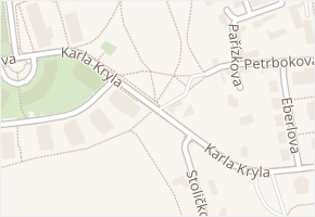 Karla Kryla v obci Praha - mapa ulice