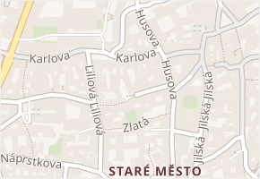 Karlova v obci Praha - mapa ulice
