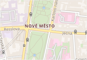 Karlovo náměstí v obci Praha - mapa ulice
