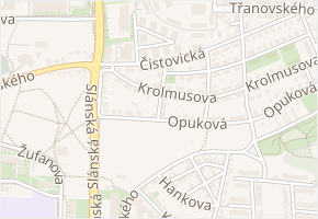 Kartounářů v obci Praha - mapa ulice