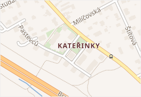 Kateřinské náměstí v obci Praha - mapa ulice