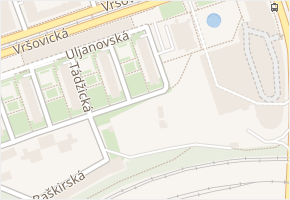 Kazašská v obci Praha - mapa ulice