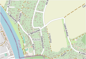 Ke Kazínu v obci Praha - mapa ulice
