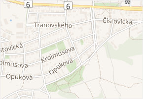 Ke kulturnímu domu v obci Praha - mapa ulice