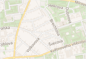Ke skále v obci Praha - mapa ulice