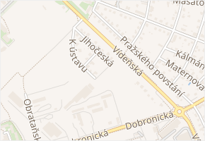 Ke skladům v obci Praha - mapa ulice