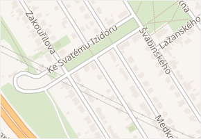 Ke sv. Izidoru v obci Praha - mapa ulice