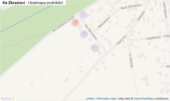 Mapa Ke Zbraslavi - Firmy v ulici.