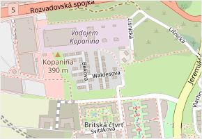 Kecova v obci Praha - mapa ulice