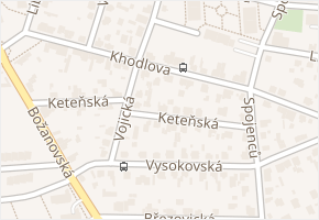 Khodlova v obci Praha - mapa ulice