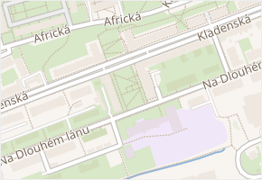 Kladenská v obci Praha - mapa ulice