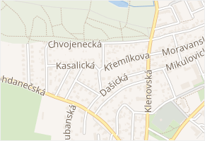 Kladinovská v obci Praha - mapa ulice