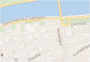 Klášterská v obci Praha - mapa ulice