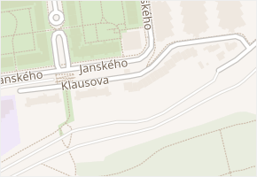 Klausova v obci Praha - mapa ulice