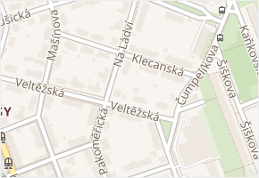 Klecanská v obci Praha - mapa ulice