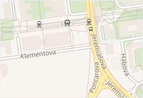 Klementova v obci Praha - mapa ulice