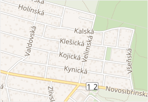 Klešická v obci Praha - mapa ulice