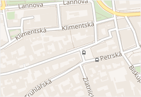 Klimentská v obci Praha - mapa ulice