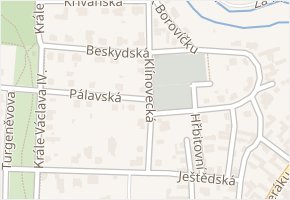 Klínovecká v obci Praha - mapa ulice