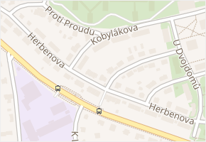Kobylákova v obci Praha - mapa ulice