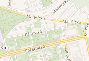 Kodicilova v obci Praha - mapa ulice