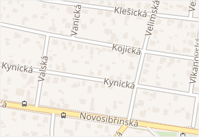 Kojická v obci Praha - mapa ulice
