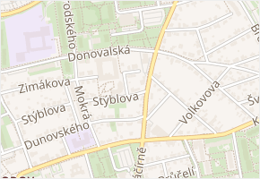 Kolmistrova v obci Praha - mapa ulice
