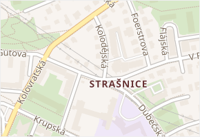 Kolodějská v obci Praha - mapa ulice
