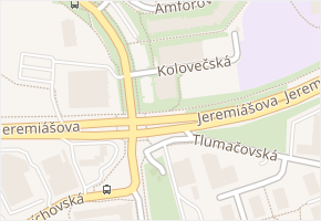 Kolovečská v obci Praha - mapa ulice