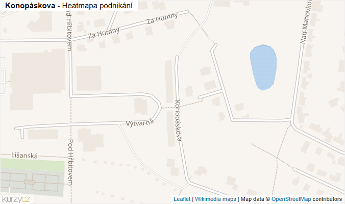 Mapa Konopáskova - Firmy v ulici.