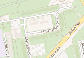 Konstantinova v obci Praha - mapa ulice