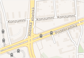 Konzumní v obci Praha - mapa ulice