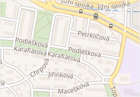 Kopretinová v obci Praha - mapa ulice