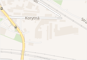 Korytná v obci Praha - mapa ulice