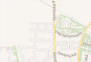 Kosmonoská v obci Praha - mapa ulice
