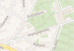 Košťálkova v obci Praha - mapa ulice