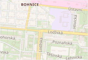 Kostřínská v obci Praha - mapa ulice